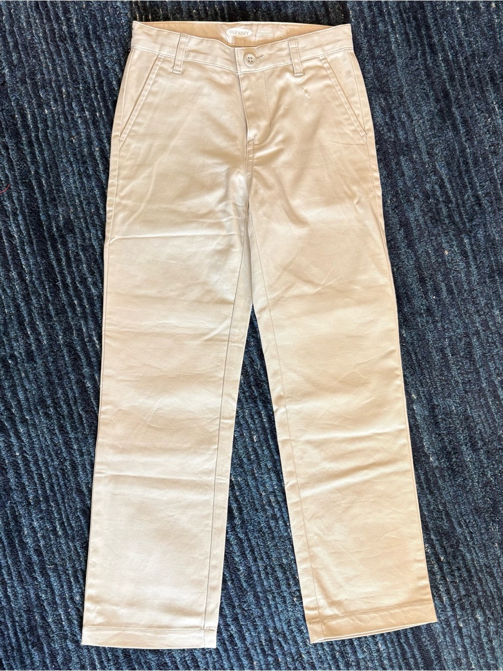 Old Navy Boys Khaki Straight Leg Size 7 slim fit